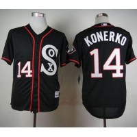 Chicago White Sox #14 Paul Konerko Black New Cool Base Stitched MLB Jersey