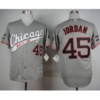 Chicago White Sox #45 Michael Jordan Grey New Cool Base Stitched MLB Jersey