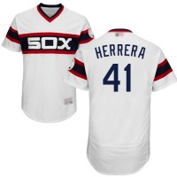 Chicago White Sox #41 Kelvin Herrera White Flexbase Authentic Collection Alternate Home Stitched MLB Jersey