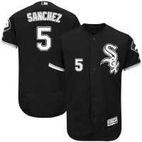 Chicago White Sox #5 Yolmer Sanchez Black Flexbase Authentic Collection Stitched MLB Jersey