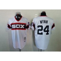Mitchell And Ness 1983 Chicago White Sox #24 Early Wynn White Throwback Stitched MLB Jersey