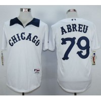 Chicago White Sox #79 Jose Abreu White 1976 Turn Back The Clock Stitched MLB Jersey
