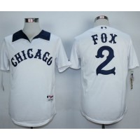 Chicago White Sox #2 Nellie Fox White 1976 Turn Back The Clock Stitched MLB Jersey