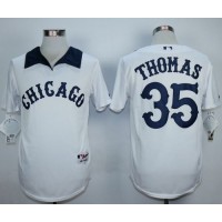 Chicago White Sox #35 Frank Thomas White 1976 Turn Back The Clock Stitched MLB Jersey