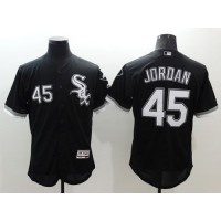 Chicago White Sox #45 Michael Jordan Black Flexbase Authentic Collection Stitched MLB Jersey