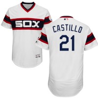 Chicago White Sox #21 Welington Castillo White Flexbase Authentic Collection Alternate Home Stitched MLB Jersey