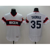 Chicago White Sox #35 Frank Thomas White Flexbase Authentic Collection Alternate Home Stitched MLB Jersey