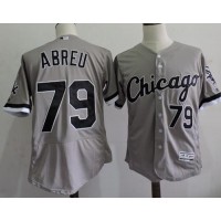 Chicago White Sox #79 Jose Abreu Grey Flexbase Authentic Collection Stitched MLB Jersey