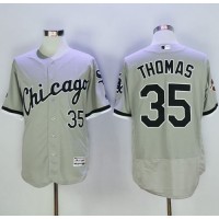 Chicago White Sox #35 Frank Thomas Grey Flexbase Authentic Collection Stitched MLB Jersey