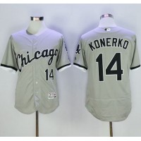 Chicago White Sox #14 Paul Konerko Grey Flexbase Authentic Collection Stitched MLB Jersey