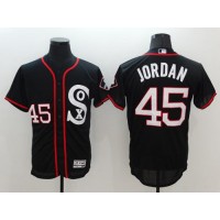 Chicago White Sox #45 Michael Jordan Black New Flexbase Authentic Collection Stitched MLB Jersey