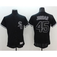 Chicago White Sox #45 Michael Jordan Black Fashion Flexbase Authentic Collection Stitched MLB Jersey