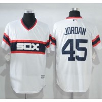 Chicago White Sox #45 Michael Jordan White New Cool Base Alternate Home Stitched MLB Jersey