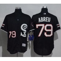 Chicago White Sox #79 Jose Abreu Black New Flexbase Authentic Collection Stitched MLB Jersey