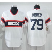 Chicago White Sox #79 Jose Abreu White New Cool Base Alternate Home Stitched MLB Jersey