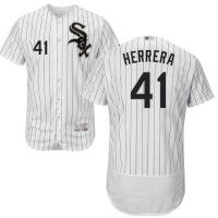 Chicago White Sox #41 Kelvin Herrera White(Black Strip) Flexbase Authentic Collection Stitched MLB Jersey