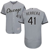 Chicago White Sox #41 Kelvin Herrera Grey Flexbase Authentic Collection Stitched MLB Jersey