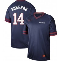 Nike Chicago White Sox #14 Paul Konerko Navy Authentic Cooperstown Collection Stitched MLB Jerseys