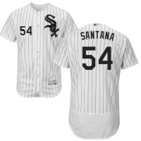 Chicago White Sox #54 Ervin Santana White(Black Strip) Flexbase Authentic Collection Stitched MLB Jersey