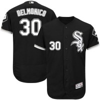 Chicago White Sox #30 Nicky Delmonico Black Flexbase Authentic Collection Stitched MLB Jersey