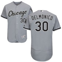 Chicago White Sox #30 Nicky Delmonico Grey Flexbase Authentic Collection Stitched MLB Jersey