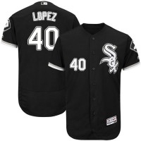 Chicago White Sox #40 Reynaldo Lopez Black Flexbase Authentic Collection Stitched MLB Jersey