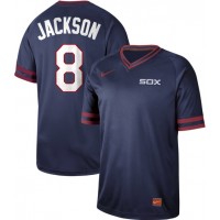 Nike Chicago White Sox #8 Bo Jackson Navy Authentic Cooperstown Collection Stitched MLB Jerseys