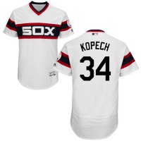 Chicago White Sox #34 Michael Kopech White Flexbase Authentic Collection Alternate Home Stitched MLB Jersey