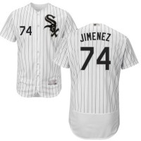 Chicago White Sox #74 Eloy Jimenez White(Black Strip) Flexbase Authentic Collection Stitched MLB Jerseys