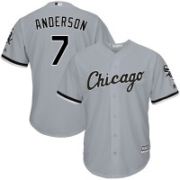 Chicago White Sox #7 Tim Anderson Grey New Cool Base Stitched MLB Jersey