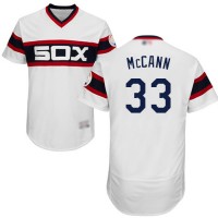 Chicago White Sox #33 James McCann White Flexbase Authentic Collection Alternate Home Stitched MLB Jersey