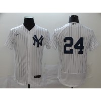 New York New York Yankees #24 Gary Sanchez Men's Nike White Navy Home 2020 Authentic Player MLB Jersey