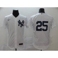 New York New York Yankees #25 Gleyber Torres Men's Nike White Navy Home 2020 Authentic Player MLB Jersey
