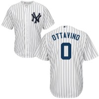New York Yankees #0 Adam Ottavino White Strip New Cool Base Stitched MLB Jersey