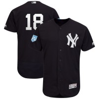 New York Yankees #18 Didi Gregorius Navy 2019 Spring Training Flex Base Stitched MLB Jersey