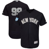 New York Yankees #99 Aaron Judge Navy Alternate 2019 Spring Training Flex Base Stitched MLB Jersey