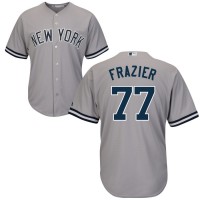 New York New York Yankees #77 Clint Frazier Majestic Cool Base Jersey Gray