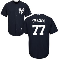 New York New York Yankees #77 Clint Frazier Majestic Cool Base Jersey Navy
