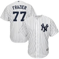 New York New York Yankees #77 Clint Frazier Majestic Home Cool Base Replica Player Jersey White