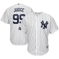 New York New York Yankees #99 Aaron Judge Majestic 2019 London Series Cool Base Player Jersey White Navy