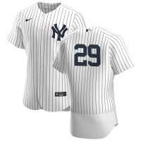New York New York Yankees #29 Gio Urshela Men's Nike White Navy Home 2020 Authentic Player MLB Jersey