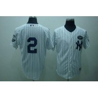 New York Yankees #2 Derek Jeter White GMS The Boss Stitched MLB Jersey
