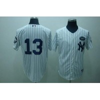 New York Yankees #13 Alex Rodriguez White GMS The Boss Stitched MLB Jersey