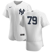 New York New York Yankees #79 Nick Nelson Men's Nike White Navy Home 2020 Authentic Player MLB Jersey