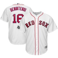 Boston Boston Red Sox #16 Andrew Benintendi Majestic 2019 London Series Cool Base Player Jersey White