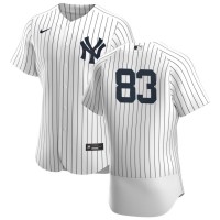 New York New York Yankees #83 Deivi Garcia Men's Nike White Navy Home 2020 Authentic Player MLB Jersey