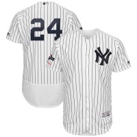 New York New York Yankees #24 Gary Sanchez Majestic 2019 Postseason Authentic Flex Base Player Jersey White Navy