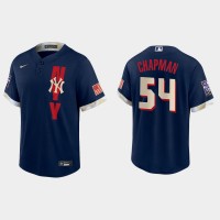 New York New York Yankees #54 Aroldis Chapman 2021 Mlb All Star Game Fan's Version Navy Jersey
