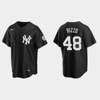 New York New York Yankees #48 Anthony Rizzo Men's Nike Black Alternate MLB Jersey