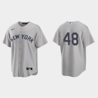 New York New York Yankees #48 Anthony Rizzo Men's Nike Gray 2021 Field of Dreams MLB Jersey
